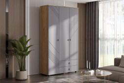 Шкаф трехстворчатый с ящиками Байкал 